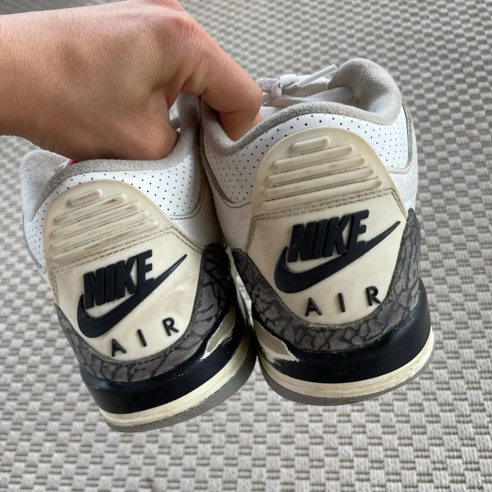 Jordan 3 white cement reimagined size 6y